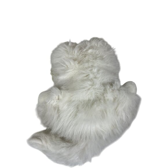 Vintage 1989 Commonwealth Persian White Fluffy Kitty Cat Plush Blue Eyes 18in - Picture 6 of 8